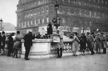 Meeting Place at the Entrance to a Metro Station, Paris, 1931