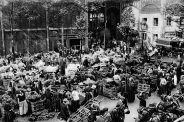 Outside the Central Market, Paris