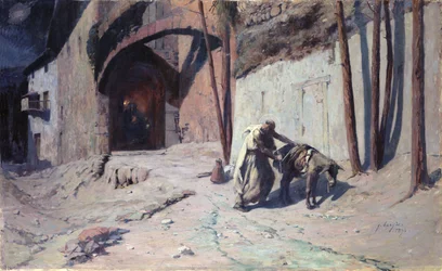 The Flight into Egypt or, Joseph Putting a Pack on his Donkey, 1894