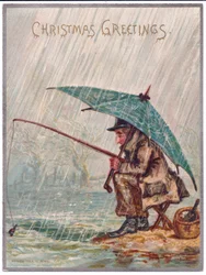Lone Fisherman on a Rainy Day, c.1880