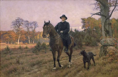 Bismarck on Horseback with Dog