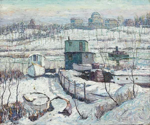 Boathouse, Winter, Harlem River