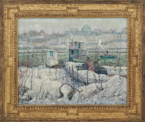 Boathouse, Winter, Harlem River, c.1916