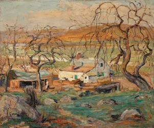 Landscape with Gnarled Trees