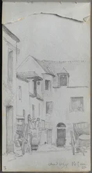 Sketchbook, page 39: Street Scene