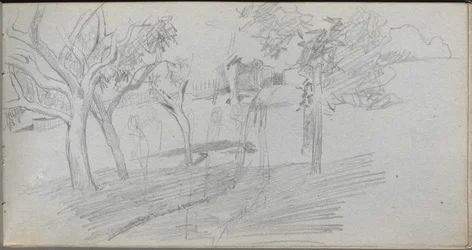 Sketchbook, Page 74: Landscape Study