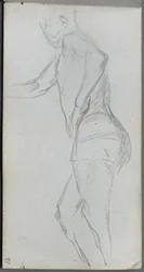 Sketchbook, page 87: Figure Study