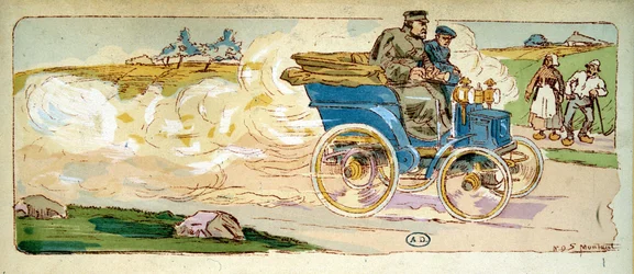 Paris-Bordeaux: Mr. Levassor on a 4 CV Panhard & Levassor
