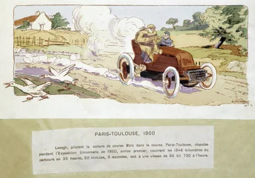 The Paris - Toulouse Race in 1900