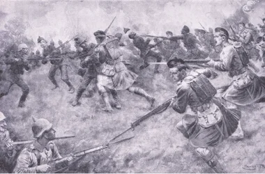 Gallant charge of the London Scottish