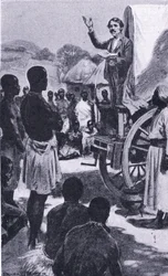 Preaching to the Makololo: Livingstone (illustration from Cassell