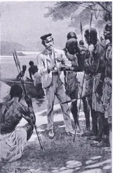 Winning friendship with a watch (illustration from Cassell