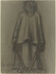 Standing Figure with Extinguished Torches, 1922