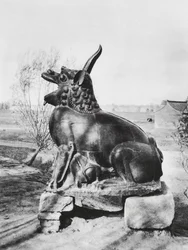 Taiyuanfu, Shansi, Bronze Unicorn Guarding the Fen River