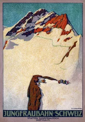 Jungfraujoch, summit in the Swiss Alps (illustration)
