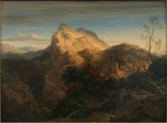Evening Landscape Near Olevano