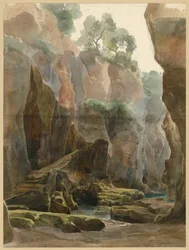 Rock Gorge with Stream near Sorrento