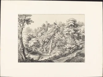 Rear View of the Convent with Waterfall