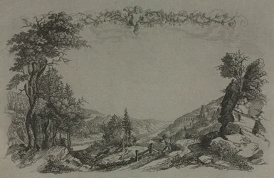 Six Views of Heidelberg Castle: Cover, Hunting Scene