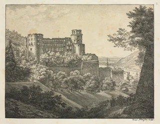 Six Views of Heidelberg Castle: Towards Northeast, 1820