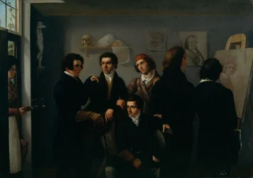 Portrait Group of Young Artists