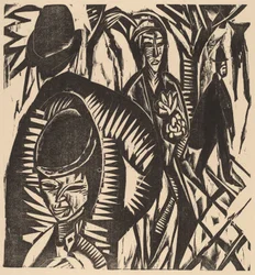 Street Scene After the Rain, 1914