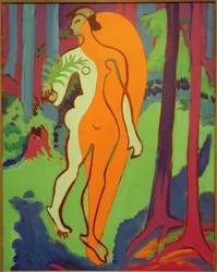 Nude in Orange and Yellow