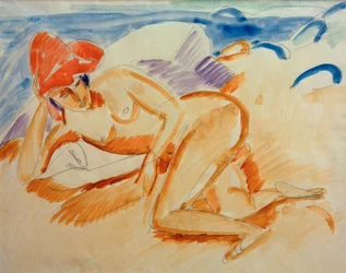 Nude with Red Hat