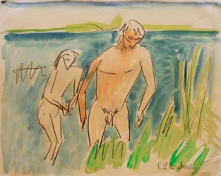 Bathing at Moritzburg