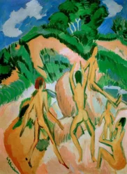 Bathers among Dunes (Fehmarn)