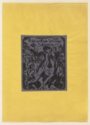 Cover of the woodcut series Schlemihl