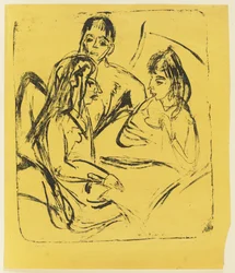 The Convalescent – Man with Two Girls