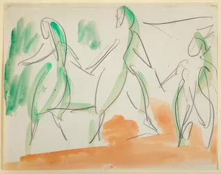 Three Dancers. 1911 Sketchbook Folkwang (Bl. 34)