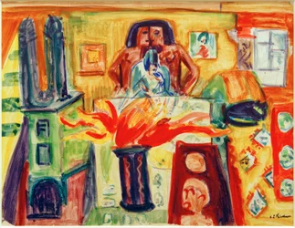 Interior with Tulips
