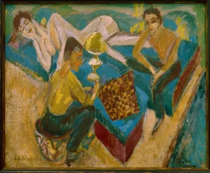 Erich Heckel and Otto Mueller Playing Chess II