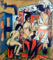 Nude Women in a Studio