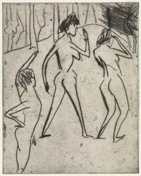 Bathers Entering the Forest / Hippodrome