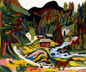 Landscape in Spring, Sertig
