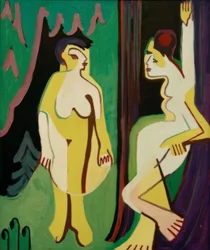 Naked Women on Forest Meadow