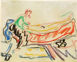 Couple on a Sofa (Erich Heckel and Model)