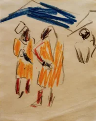 Sketch of Two Moroccans