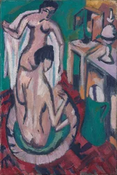 Two Nudes in a Shallow Tub