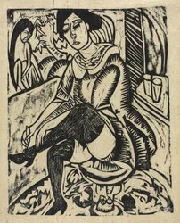 Woman Putting on Her Shoes