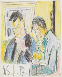 Two Men at a Table