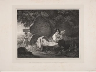 Italian Mother with Her Two Children