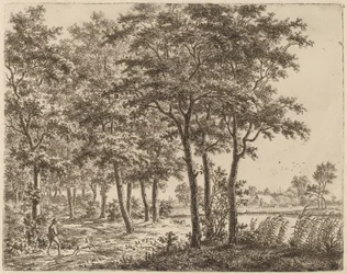 Landscape with a Peasant Carrying Firewood