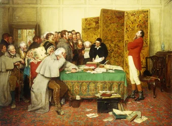 Interviewing Their Member - Lease Refused, 1879