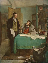 Signing the New Lease, 1868, c1930
