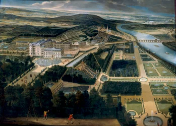 General View of the Castle and Gardens of Saint Cloud by Etienne Allegrain (1675). Château de Versailles