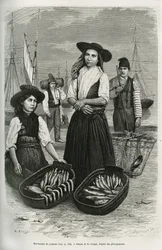 Fish Merchants in Traditional Women
